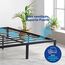 Olee sleep 35cm Stabiler Stahlbett / Stahl-Lattenrost / Anti-Rutsch-Unterstützung / Matratzenunterbau / Metallbett / Bettrahmen / Bett / 100 x 200cm / Twin XL / Schwarz / Metall
