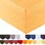 aqua-textil Royal Spannbettlaken Boxspringbett Wasserbett 180x200-200x220 cm Creme gelb 210g/qm Jersey Mako Baumwolle Elasthan Spannbetttuch