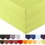 aqua-textil Royal Spannbettlaken Boxspringbett Wasserbett 180x200-200x220 cm grün 210g/qm Jersey Mako Baumwolle Elasthan Spannbetttuch