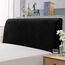 TAOCOCO Bett Kopfteil Bezug, Kopfteilbezug für Doppelbett, elastischer Kopfteilbezug, weicher Samtstoff, waschbar, All-in-One-Design, Schwarz, 120-140 cm
