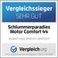 elektrischer Lattenrost 100% BUCHE - Kopf- u. Fußteil elektrisch verstellbar - SCHULTERFRÄSUNG, 7 Zonen, 44 Federleisten, Härteregulierung, Mittelgurt - Motor Comfort 44® - fertig montiert (120x190)