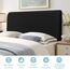 TAOCOCO Bett Kopfteil Bezug, Kopfteilbezug für Doppelbett, elastischer Kopfteilbezug, weicher Samtstoff, waschbar, All-in-One-Design, Schwarz, 150-170 cm