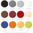 aqua-textil Royal Spannbettlaken Boxspringbett Wasserbett rund Ø ca. 245 cm orange 210g/qm Jersey Mako Baumwolle Elasthan Spannbetttuch