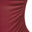aqua-textil Royal Spannbettlaken Boxspringbett Wasserbett rund Ø ca. 245 cm Bordeaux rot 210g/qm Jersey Mako Baumwolle Elasthan Spannbetttuch