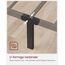 VASAGLE Bett 90 x 200 cm, Gästebett, Einzelbett aus Metall, Bettgestell, Bettrahmen, Metallbett, einfache Montage, tintenschwarz RMB062B01