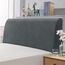 TAOCOCO Bett Kopfteil Bezug, Kopfteilbezug für Doppelbett, elastischer Kopfteilbezug, weicher Samtstoff, waschbar, All-in-One-Design, Grau, 200-220 cm