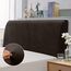 TAOCOCO Bett Kopfteil Bezug, Kopfteilbezug für Doppelbett, elastischer Kopfteilbezug, weicher Samtstoff, waschbar, All-in-One-Design, Schokoladenbraun, 180-200 cm
