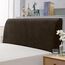 TAOCOCO Bett Kopfteil Bezug, Kopfteilbezug für Doppelbett, elastischer Kopfteilbezug, weicher Samtstoff, waschbar, All-in-One-Design, Braun, 200-220 cm