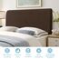 TAOCOCO Bett Kopfteil Bezug, Kopfteilbezug für Doppelbett, elastischer Kopfteilbezug, weicher Samtstoff, waschbar, All-in-One-Design, Braun, 200-220 cm