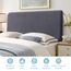 TAOCOCO Bett Kopfteil Bezug, Kopfteilbezug für Doppelbett, elastischer Kopfteilbezug, weicher Samtstoff, waschbar, All-in-One-Design, Grau, 150-170 cm
