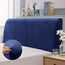 TAOCOCO Bett Kopfteil Bezug, Kopfteilbezug für Doppelbett, elastischer Kopfteilbezug, weicher Samtstoff, waschbar, All-in-One-Design, Dunkelblau, 200-220 cm