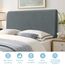 TAOCOCO Bett Kopfteil Bezug, Kopfteilbezug für Doppelbett, elastischer Kopfteilbezug, weicher Samtstoff, waschbar, All-in-One-Design, Grau, 200-220 cm