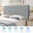 TAOCOCO Bett Kopfteil Bezug, Kopfteilbezug für Doppelbett, elastischer Kopfteilbezug, weicher Samtstoff, waschbar, All-in-One-Design, Hellgrau, 200-220 cm