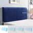 TAOCOCO Bett Kopfteil Bezug, Kopfteilbezug für Doppelbett, elastischer Kopfteilbezug, weicher Samtstoff, waschbar, All-in-One-Design, Navy blau, 120-140 cm