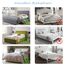 TAOCOCO Bett Kopfteil Bezug, Kopfteilbezug für Doppelbett, elastischer Kopfteilbezug, weicher Samtstoff, waschbar, All-in-One-Design, Schwarz, 200-220 cm