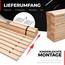 TUGA - Holztech Rollrost Lattenrost 80 x 190 cm 29mm 500kg stabilster Bettrost Rolllattenrost