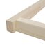 TUGA - Holztech Auflagerrahmen für Rollroste 200 x 210 cm für alle Betten ohne Auflagerrahmen Palettenbett Naturholz Rahmenholz