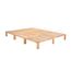 Gigapur Kiefer massiv Holzbett G56, naturbelassen, Liegefläche 210x200 cm, mit Standardfuß 25 cm Höhe, inkl. Lattenrost und Matratzenbügeln, Best. aus 3X 70 x 200 cm