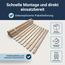 Betten-ABC Madera Rollrost XXL mit 23 extra stabilen Leisten aus massiven Buchenholz, belastbar bis ca. 280 kg Größe 100 x 200 cm