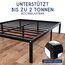 Dreamzie Bett 150x190 mit Lattenrost Metall 41cm Bettgestell Robust, Leichte Montage, Umfangreicher Stauraum - Metallbett