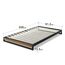 ZINUS Suzanne 15 cm Plattformbettrahmen aus Metall und Holz | Holzlattenrost | Für Erwachsene, Kinder, Jugendliche | Einfache Montage | 90 x 200 cm | Kastanienbraun