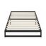 ZINUS Trisha 18 cm Metallrahmenbett | Lattenrost | Holzlattenunterstützung | 100 x 200 cm | Schwarz