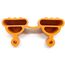 JUSNOVA 10er Paket Spezialkappen orange | OHNE Bolzen | (8 x 35 mm orange) 1067