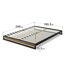 ZINUS Suzanne 15 cm Plattformbettrahmen aus Metall und Holz | Holzlattenrost | Einfache Montage | 180 x 200 cm | Kastanienbraun