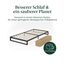 ZINUS Trisha 18 cm Metallrahmenbett | Lattenrost | Holzlattenunterstützung | 100 x 200 cm | Schwarz
