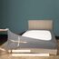 Mrs Awesome Stretch-Jersey-Boxspring-Bezug, Bettvolant-Alternative, ultraweich und knitterarm, Queen/Queen XL, Hellgrau