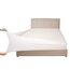 Stretch-Jersey-Bezug für Boxspringbett, Bettvolant, ultraweich und knitterarm, King/Cal King, Weiß