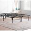 Linenspa Metallbett mit Lattenrost – Klappbett – 33 cm Stauraum unter Bettgestell – Montage in 5 Minuten – Bett 90x190 cm, Schwarz