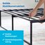 Linenspa Moderner Bettrahmen – Metallbett mit Lattenrost aus Stahl – 30 cm Stauraum unter Bestgestell – Schnelle Montage – Bett 150x200 cm
