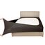 Mrs Awesome Stretch-Jersey-Boxspring-Bezug, Bettvolant-Alternative, ultraweich und knitterarm, Queen/Queen XL, Schokoladenbraun
