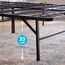 Linenspa Metallbett mit Lattenrost – Klappbett – 33 cm Stauraum unter Bettgestell – Montage in 5 Minuten – Bett 160x190 cm
