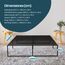 Linenspa Bettrahmen Platform Bed Frame, Polyester, Schwarz, Twin
