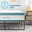 Linenspa Moderner Bettrahmen – Metallbett mit Lattenrost aus Stahl – 30 cm Stauraum unter Bestgestell – Schnelle Montage – Bett 160x190 cm
