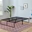 Linenspa Moderner Bettrahmen – Metallbett mit Lattenrost aus Stahl – 30 cm Stauraum unter Bestgestell – Schnelle Montage – Bett 150x200 cm