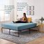 Linenspa Bettrahmen Platform Bed Frame, Polyester, Schwarz, Twin