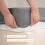 Mrs Awesome Stretch-Jersey-Boxspring-Bezug, Bettvolant-Alternative, ultraweich und knitterarm, Queen/Queen XL, Hellgrau
