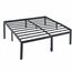 Olee sleep 45cm Stabiler Stahlbett / Stahl-Lattenrost / Anti-Rutsch-Unterstützung / Matratzenunterbau / Metallbett / Bettrahmen / Bett / 160 x 200cm / Queen / Schwarz / Metall