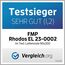 FMP Matratzenmanufaktur 7 Zonen Lattenrost Rhodos® EL | Kopf- und Fußteil elektrisch verstellbar | fertig montiert | 44 Leisten | Notabsenkung | TÜV Rheinland GS | Mittelgurt | 90x200 cm