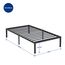 Olee sleep 35cm Stabiler Stahlbett / Stahl-Lattenrost / Anti-Rutsch-Unterstützung / Matratzenunterbau / Metallbett / Bettrahmen / Bett / 90 x 200cm / Twin / Schwarz / Metall