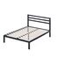 Zinus Mia Modern Studio 35,5 cm Plattform 1500H Metallbettrahmen/Matratzenbasis/Keine Boxspring erforderlich/Stabiler Holzlattenrost/Schnelle, einfache Montage/ 140 x 200 cm