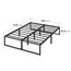 Zinus Lorelai Bett 180x200 cm – Bettrahmen Höhe 36 cm mit Stauraum unter dem Bett – Plattbettrahmen aus Metall – Schwarz