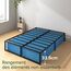 Zinus Lorelai Bett 180x200 cm – Bettrahmen Höhe 36 cm mit Stauraum unter dem Bett – Plattbettrahmen aus Metall – Schwarz