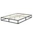 Olee sleep 22cm Modernes Metall-Plattform-Bettgestell / Bett / Holzlatten / Matratzenrahmen / Holzlattenrost / Kein Boxspring erforderlich / 160 x 200cm / Queen / Schwarz