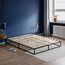 Olee sleep 22cm Modernes Metall-Plattform-Bettgestell / Bett / Holzlatten / Matratzenrahmen / Holzlattenrost / Kein Boxspring erforderlich / 160 x 200cm / Queen / Schwarz