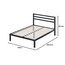 Zinus Mia Modern Studio 35,5 cm Plattform 1500H Metallbettrahmen/Matratzenbasis/Keine Boxspring erforderlich/Stabiler Holzlattenrost/Schnelle, einfache Montage/ 140 x 200 cm