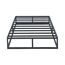 Olee Sleep 22cm Modernes Metall-Plattform-Bettgestell / Bett / Stahl-Lattenrost / Matratzenrahmen / Kein Boxspring Erforderlich / 100 x 200cm / Twin XL / Schwarz